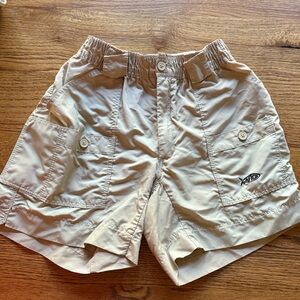 AFTCO-The Original Fishing Short- boys khaki shorts- size 28- 5.5 inch inseam